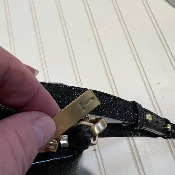 TED BAKER JANNE PEBBLED LEATHER TOTE purse crossbody - Picture 7 of 8